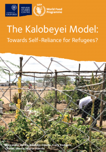 The Kalobeyei Model: Towards Self-Reliance for Refugees? Cover Image